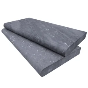 Aegen Grey Marble Sand Blasted 12x24x2 Single Bullnose - Marion Ceramics
