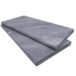Aegen Grey Marble Sand Blasted 16X24X3 Single Bullnose - Marion Ceramics