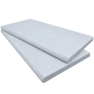 Afyon White Marble Sand Blasted 12X24X3 Single Bullnose - Stonelux