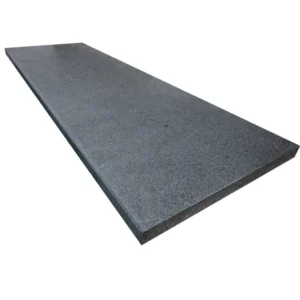 Black Basalt Brushed 24X72X2 Eased Edge Tread - Marion Ceramics