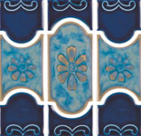 Botanical Series Navy Blue 6x6 - Pool Supply Unlimited