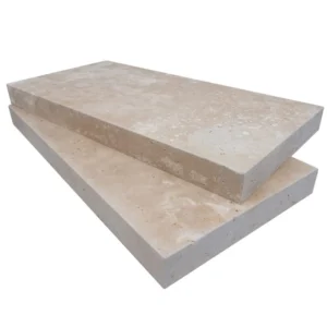Ivory Travertine Tumbled 12X24X2 Eased Edge - Marion Ceramics