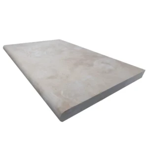 Ivory Travertine Tumbled 24X36X2 Single Bullnose - Stonelux