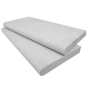 Pera Cream Marble Sand Blasted 12X24X2 Single Bullnose - Stonelux