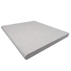 Pera Cream Marble Sand Blasted 24X24X2 Single Bullnose - Marion Ceramics