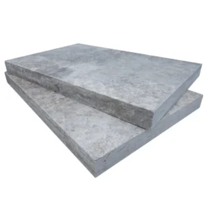 Silver Travertine Tumbled 12X24X2 Eased Edge - Marion Ceramics