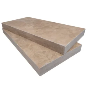 Walnut Travertine Tumbled 12X24X2 Eased Edge - Marion Ceramics