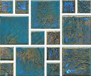 Random Block Blue-Green - US Pool Tile
