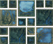 Random Block Blue - Green - US Pool Tile